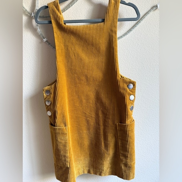 ZARA TRF Mustard Corduroy Pinafore Jumper – Size M - Picture 1 of 9